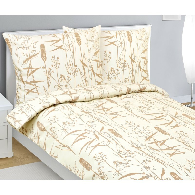 Bellatex Pościel flanelowa Trzcina, 140 x 200 cm, 70 x 90 cm