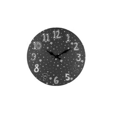 Dětské nástěnné hodiny Stars, 33 cm, šedá