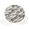 Bellatex Sitz EMA rund glatt Fliesen grau, 40 cm