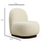 Polstersessel Tina Bouclet White
