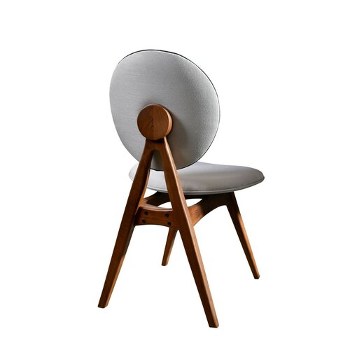 Esszimmerstuhl-Set Touch Cream and Walnut, 2 Stück