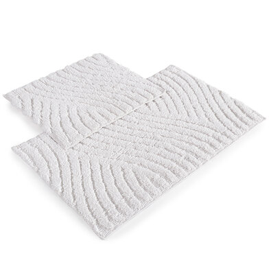 4Home Badteppich-Set Welle, 50 x 60 cm, 60 x 100 cm