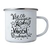Cană de Crăciun din tablă Bohemia Gifts  - Dragoste și Crăciun, 350 ml