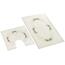 Bellatex Badematten-Set Rosen 3D, 60 x 100 cm, 60 x 50 cm