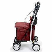 Carlett Senior Comfort nakupovalna torba nakolesih 29 l, rubin
