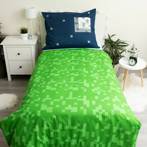 Bombažna posteljnina Minecraft Sssleep Tight , 140x 200 cm, 70 x 90 cm