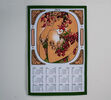 Textilný kalendár 2014 Mucha, 44 x 70 cm, biela, 40 x 70 cm