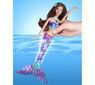 Barbie svítící mořská panna Mattel, fialová, fialová