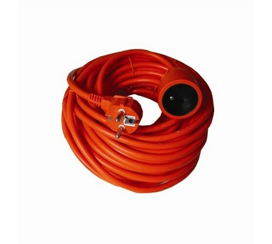 Solight PS07 Prodlužovací kabel červená, 20 m