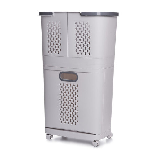 4Home Universal-Aufbewahrungskörbe auf Rollen HANDY, 2 Etagen