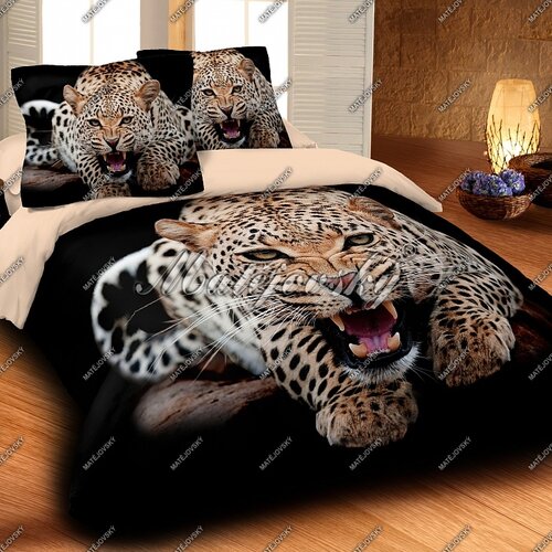 Matějovský přehoz na postel Leopard Wild, 220 x 240 cm