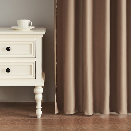 4Home Verdunkelungsvorhang mit Ringen Dublin Beige, 150 x 250 cm