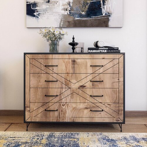 Kommode Comfort Anthracite and Oak