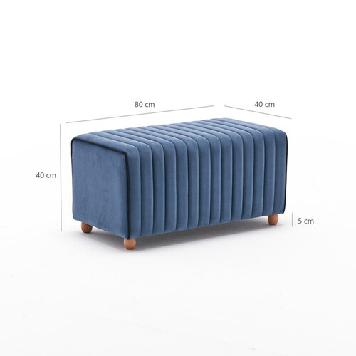 Taboret Mabel Pouf Blue