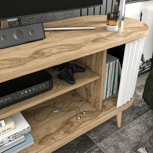 Stor Oak and White I TV-asztal
