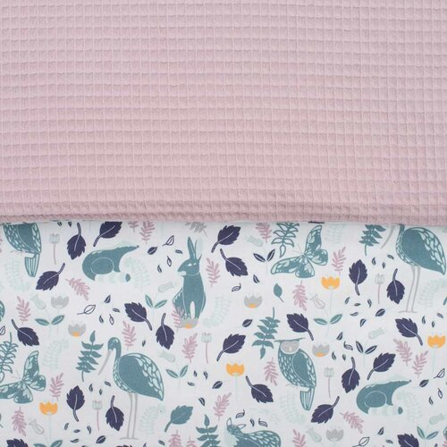 New Baby Pătură pentru copii Vafle iepurași, 80 x 102 cm