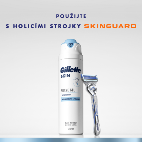 Gillette Gél na holenie Skin Ultra Sensitive 200 ml