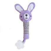 Pískátko / kousátko babyted Zajíček plyš 25 cm,fialová