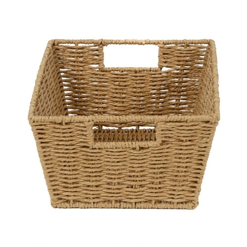 Coș împletit manual Compactor ETNA, 31 x 24 x 14 cm, bej