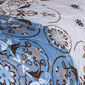 Prehoz na posteľ Alberica modrá, 240 x 220 cm