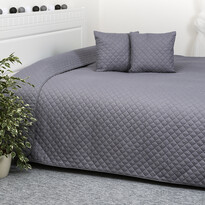 4Home Přehoz na postel Orient šedá, 220 x 240 cm, 2x 40 x 40 cm