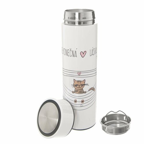 Orion Termoska iz nerjavečega jekla Neskončnaljubezen Mačka, 0,4 l
