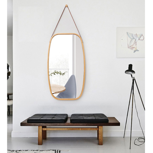 Akasztótükör bambusz kerettel Lemi 3 , 43 x 1,5x76 cm