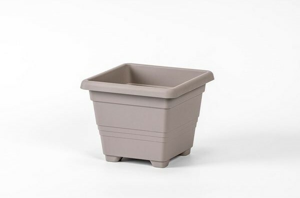 Plastia Kvetináč Begonia 60 x 60, sv. sivá