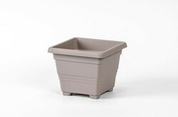 Plastia - giardiniera autoirrigante Siesta ø 35 cm, Cioccolata