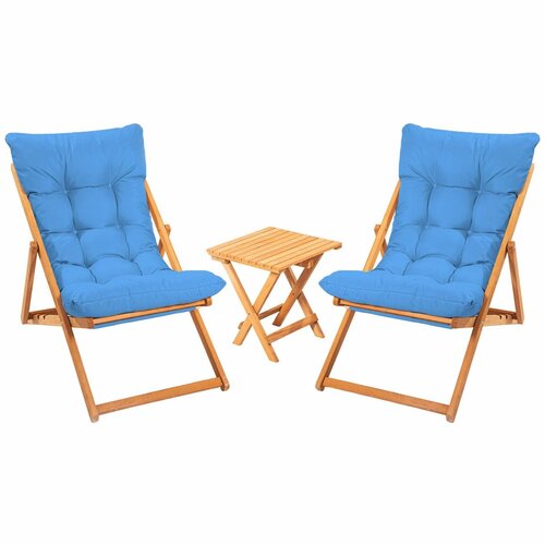 Gartenmöbel-Set Adon, blau