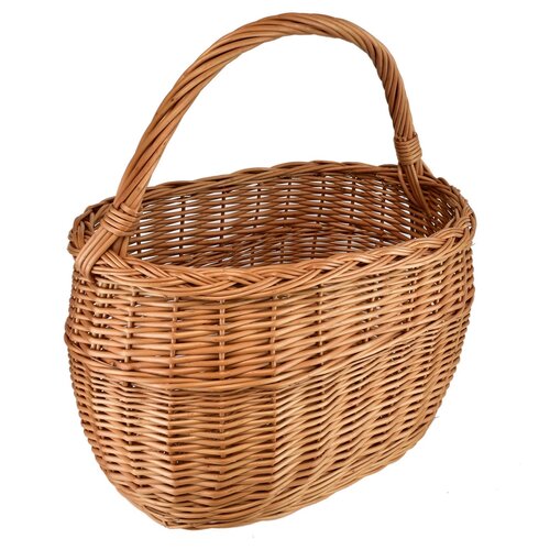 Плетений кошик злотівка, великий, 43 х 28 см