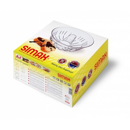 Simax 5041 Napfkuchenform aus Glas, 25 cm, 2 l