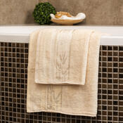 4Home Komplet Bamboo Premium kopalna brisača inbrisača krem, 70 x 140 cm, 50 x 100 cm