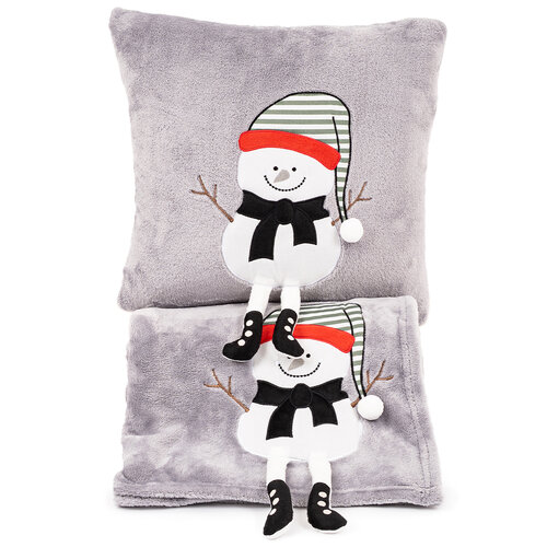 Față de pernă de Crăciun 4Home Frosty Snowman,40 x 40 cm