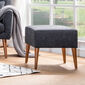 Taburet Zeni Puf Dark Grey