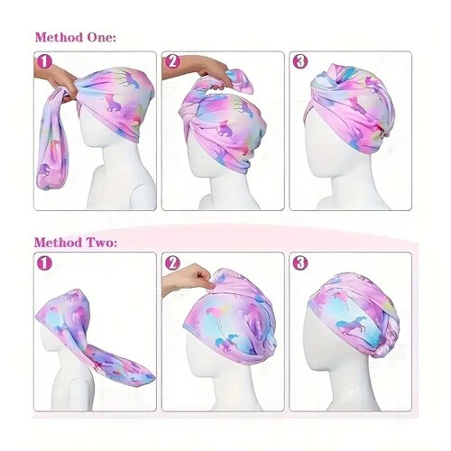 Rychleschnoucí froté turban na vlasy růžová - thumb (1)