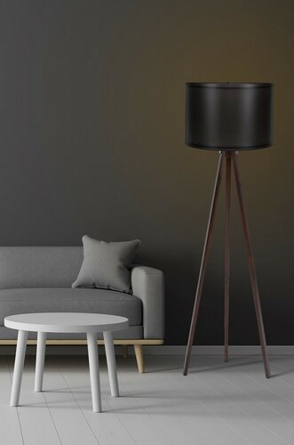 Stojací lampa Tripod Black Walnut 104