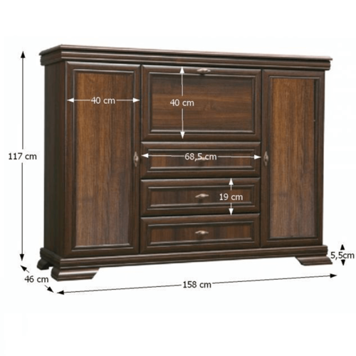 Komoda KORA KK6P, samo king