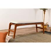 Ławka Touch Cream and Walnut