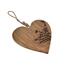 InDecor Obesljivo srce iz mangovega lesa Louka, 15x 2 x 15 cm