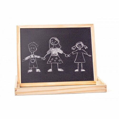 Woody Magnetische doppelseitige Tafel mit Tieren, 33 x 25 x 3,2 cm