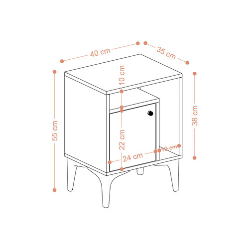 Nočný stolík Nuno