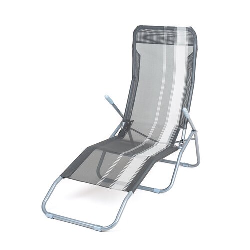 Happy Green klappbare Strandsonnenliege  Anthrazit