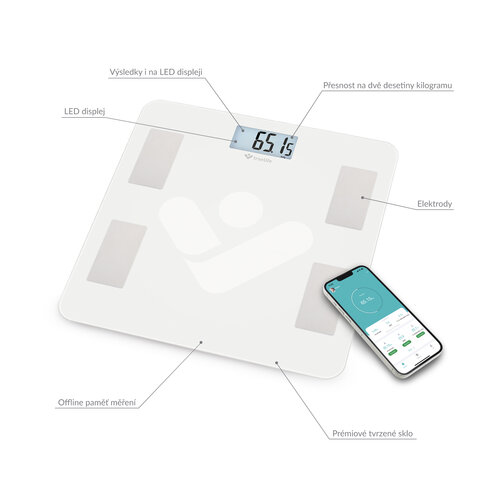 TrueLife FitScale W4 BT intelligens személyimérleg