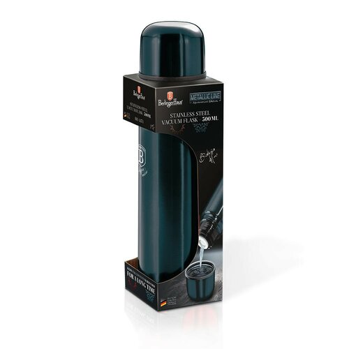 Berlinger Haus termosz palack Aquamarine Metallic Line, 1 l