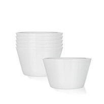 Set de 6 boluri din ceramică Banquet LUCA , 13,1 cm, alb