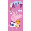 Badetuch für Kinder Peppa Wutz und Teddybär, 70 x 140 cm