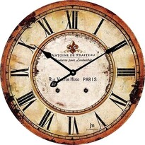 Lowell 14862 Stylowy zegar ścienny śr. 34 cm