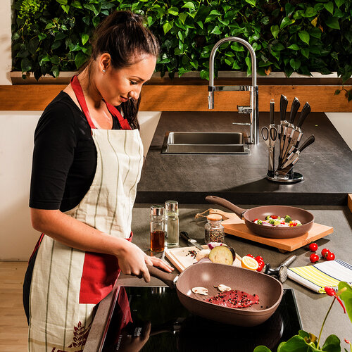 4Home Žar panvica Granite Brown 28 cm