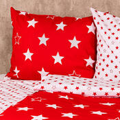 4Home Bavlnené obliečky Stars red, 160 x 200 cm, 70 x 80 cm